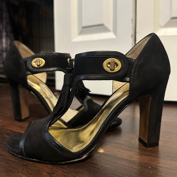 Coach Shoes - Coach Tristan Suede Heels